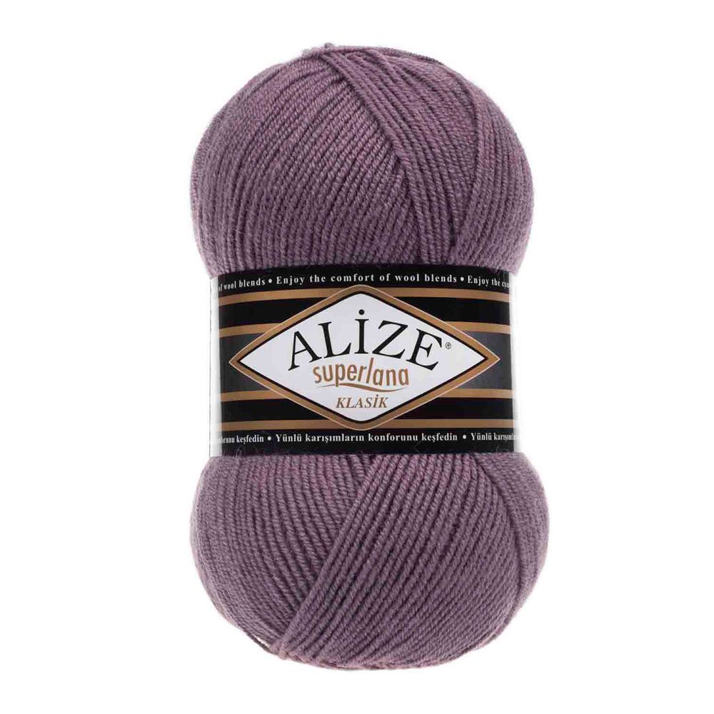 Пряжа Alize (Ализе) Superlana klasik / уп.5 мот. по 100 г, 280м, 312 пыльная роза A