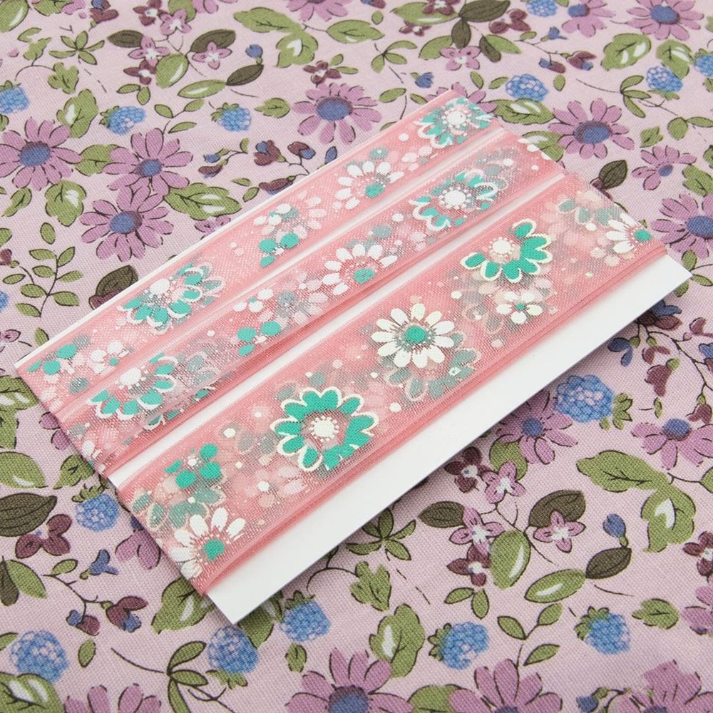 Ткань для рукоделия в наборе х/б с лентой 48х50см+1м+1м (25722/25321 розовый) 29490