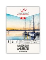 Альбом для акварели 300 г/м², А4 склейка 12 л, rough/крупнозернистая, Vista-Artista WCRP-A4