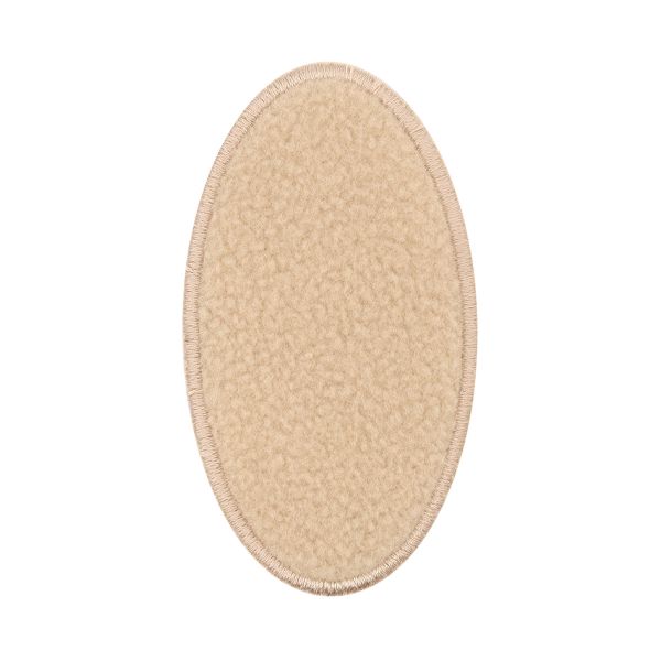 Термоаппликация Овал, 90х50мм (10 шт) (бежевый), 013