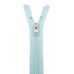 Молния спираль (витая) Т5 (5 мм) 1 зам., разъем., 70 см, прозрачная, металл. слайд., 5 шт