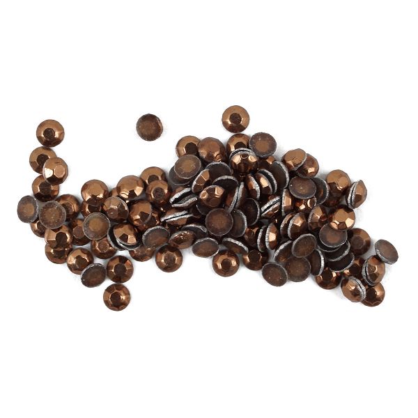 Стразы термоклеевые, 2 мм, ss6, 150 шт/упак (123 коричневый)