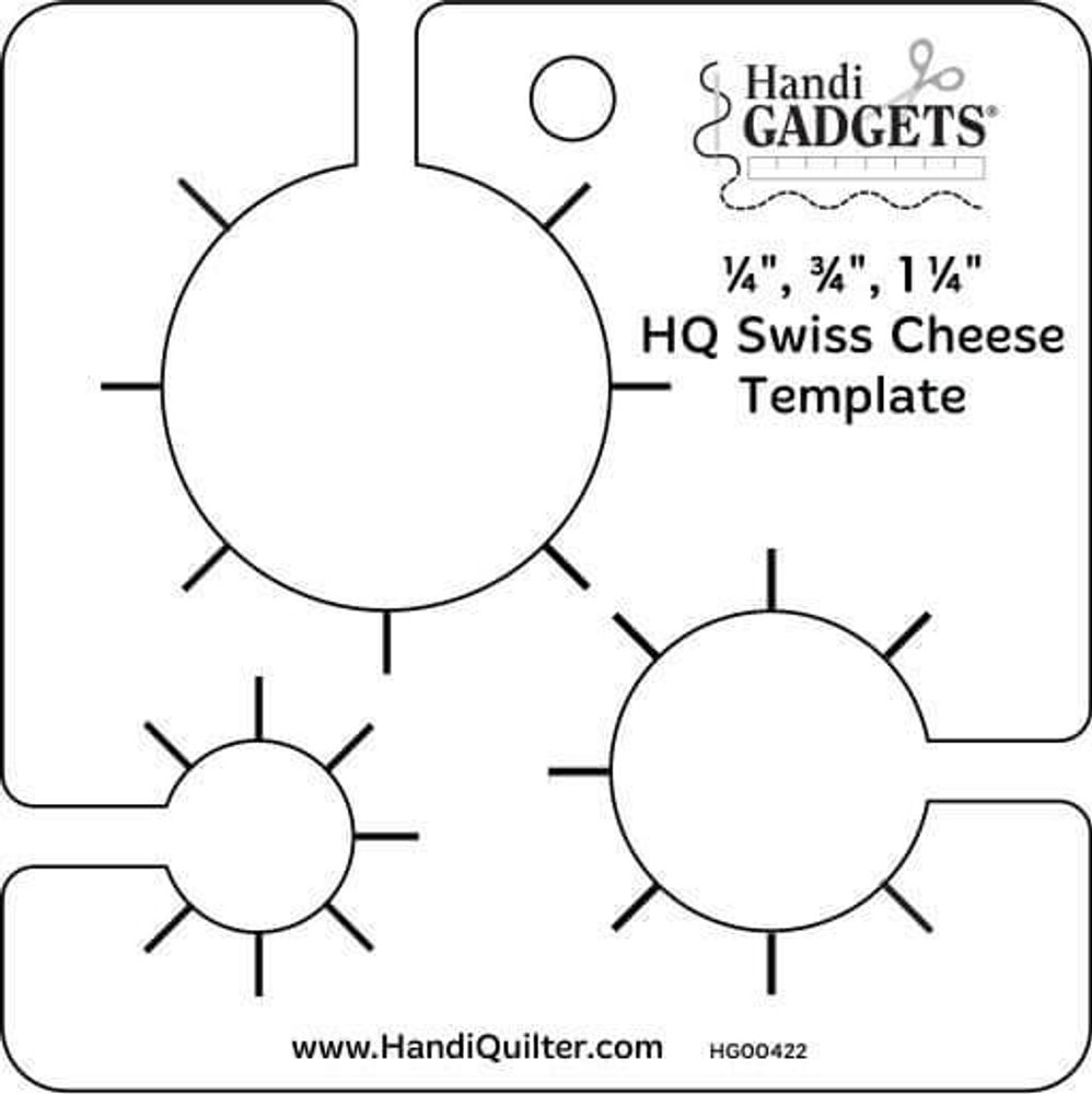 Линейка для HQ Швейцарский сыр (круги), 1 шт, HG00422