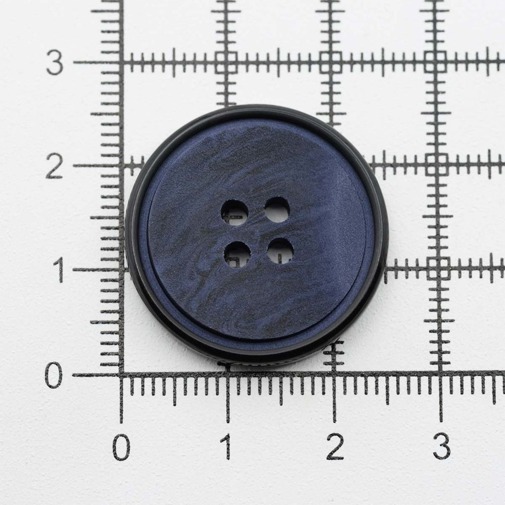 Пуговицы 4 прокола 40L (25мм), (Blue (синий)), 24 шт