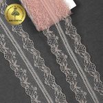 Кружево отделочное в стиле "трикотаж" 40 мм, 150-1, цв.05 капучино, 9.14м