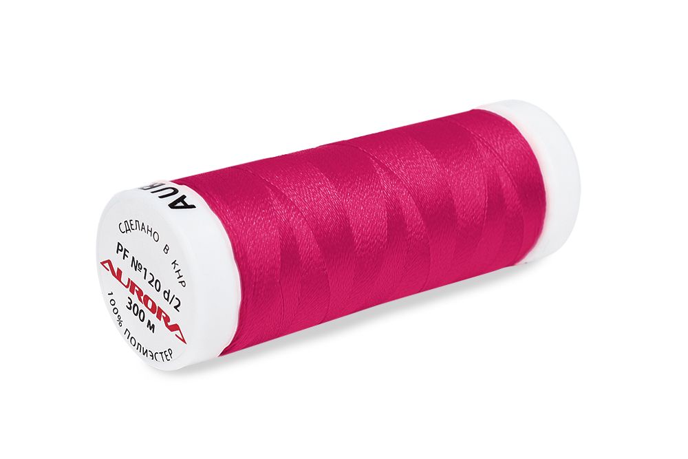 Нитки для креативных работ Aurora №120, 300 м, цв. PF1728, 5 катушек