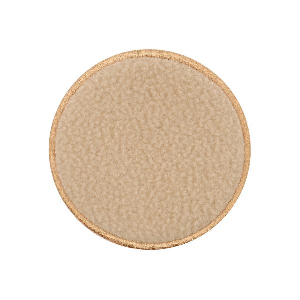 Термоаппликация Круг, 73х73мм (10 шт) (бежевый), 011