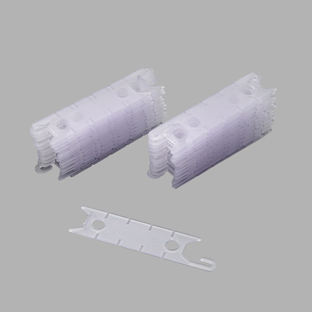 Фиксатор шнура шторной ленты 95мм прозрачный, 50 шт