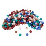 Бусины пластик ⌀8 мм, 50 г, микс цвета, круглые, Astra&Craft (микс), 1AL121-2