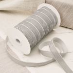 Лента бархатная (тесьма) 20.0 мм / 32.9±2 метров, 0081-1901, 182 серый