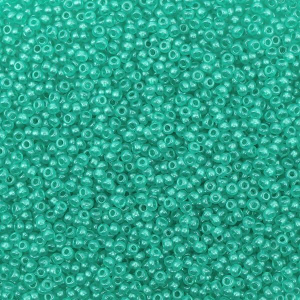 Бисер Preciosa прозрачный с перламутр. цвет.центром, круг.отв., 100 г (5х20 г), (08358)331-19001/10/0