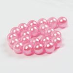 Бусины пластик (перламутр) ⌀4 мм, цв. 015 розовый, 50 гр. (1500 шт), Magic4Hobby