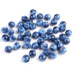 Пуговицы на ножке под камень из смолы 11мм (содалит), 100 шт