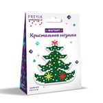 Алмазная (кристальная) мозаика Фрея, магнит Елочка, 8х8,5 см