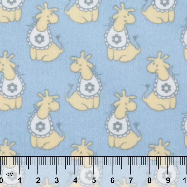 Ткань для пэчворка Peppy Молочные сны фланель, отрез 100х110 см, 175 г/м², МС-01 голубой, Peppy