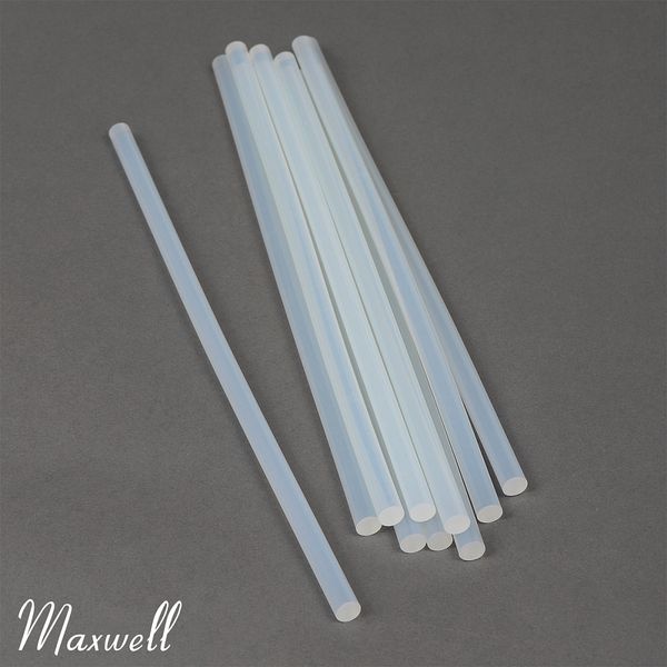 Клеевые стержни для клеевого пистолета прозрачный ⌀7/2мм L210мм Maxwell Glue уп.10 шт упак