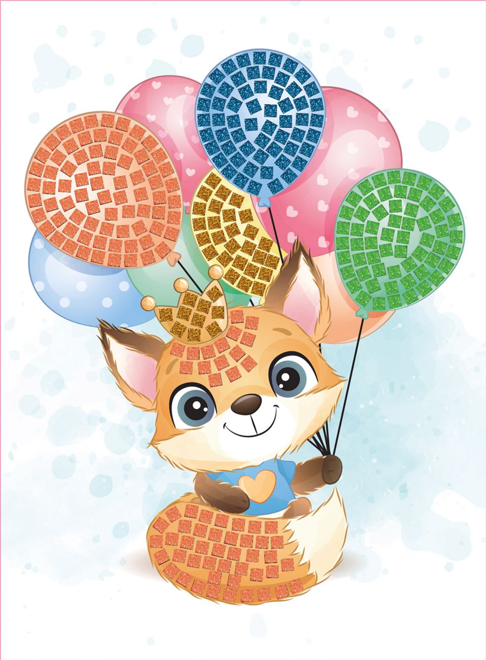 Мозаика 19.5х26.5 см, №12 Милая лисичка, Hobbius MDS-07