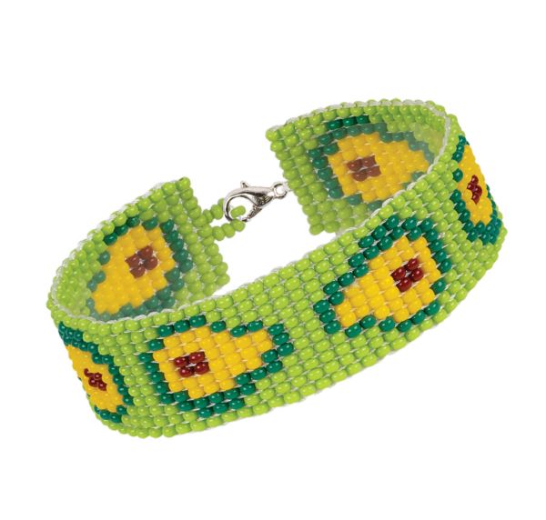 Набор для бисероплетения 11-001 Браслет. Авокадо, 2 см, Klart 11-001