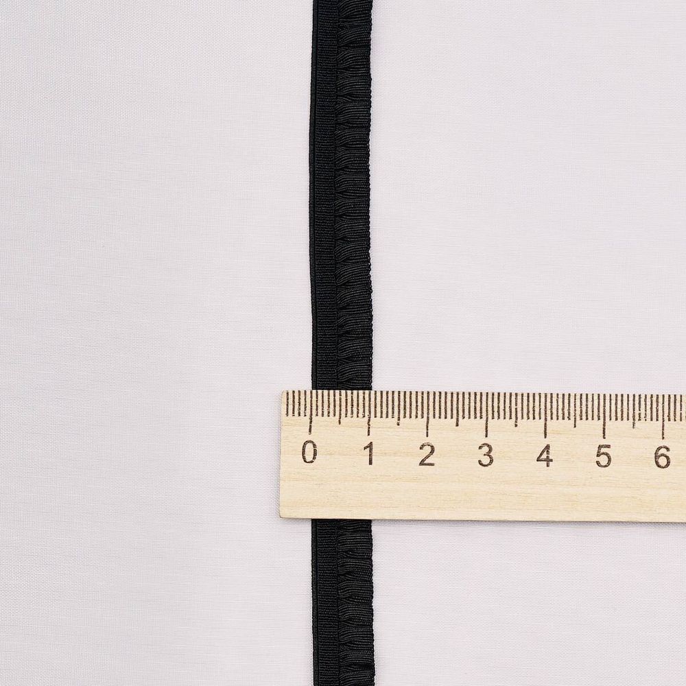 Резинка бельевая (ажурная) 10.0 мм / 13.72 метра, черный, 3AR3590