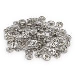 Кнопка пришивная металл ⌀12.0 мм, никель, 36 шт