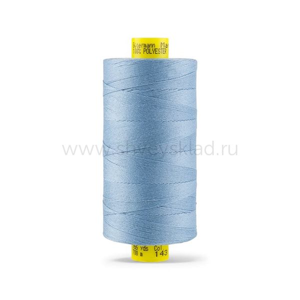 Нитка универсальная Gutermann Mara 70/2, 700 м, 702170, 143 серо-голубой, 1 катушка