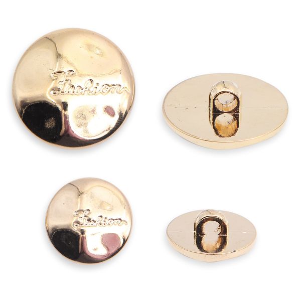 Пуговицы костюмные 18 мм, 25 мм, 18 шт, цвет золото