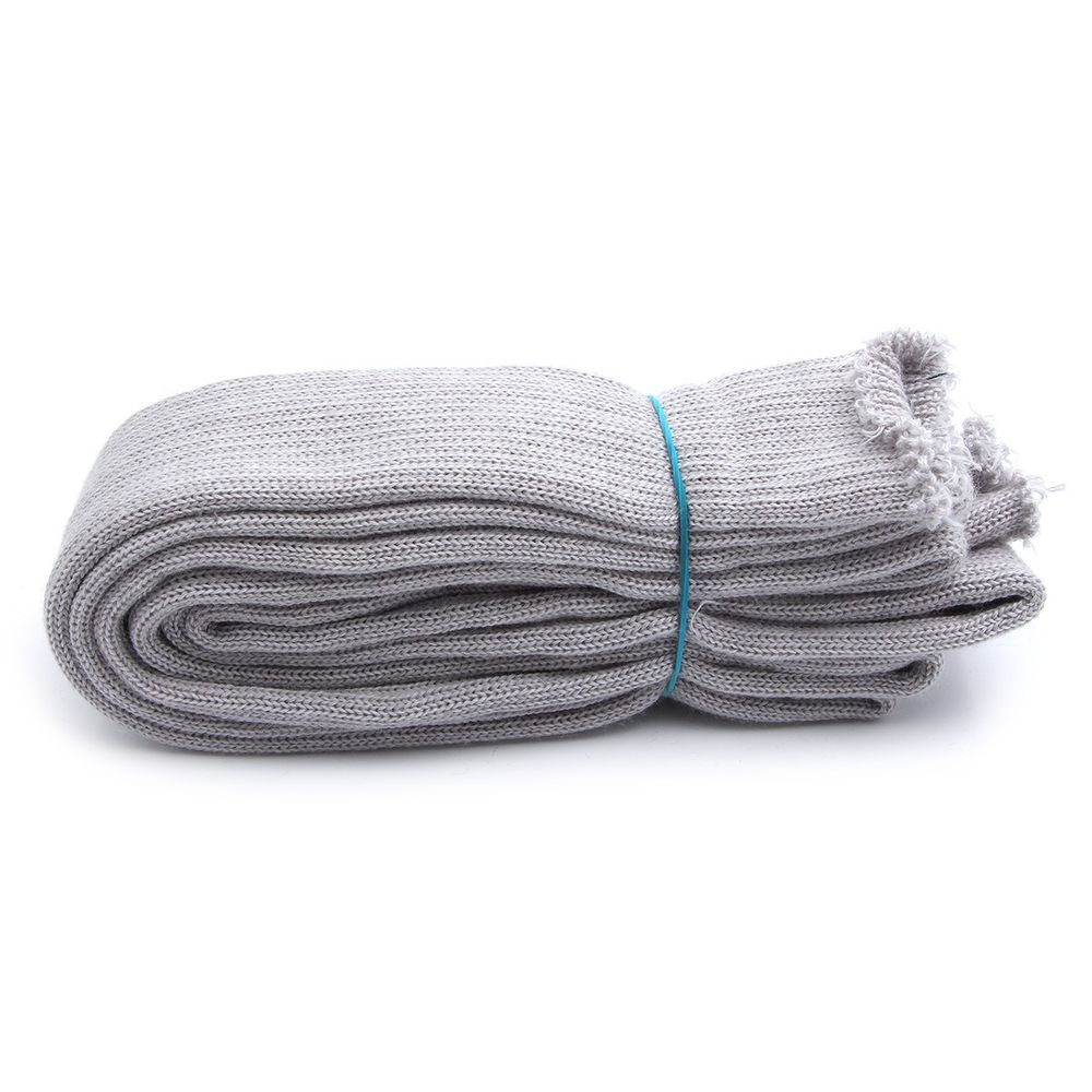 Манжеты трикотажные рукава 7.0 см / 3 метра, плотные, 890 серебро