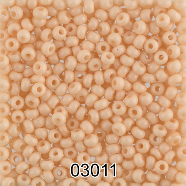 Бисер Preciosa 10/0 (2.3 мм), 500 г, 03011 (Ф610) кремовый