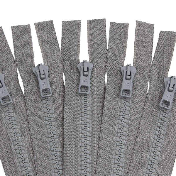 Молния трактор Arta Т6 (6 мм) 1 зам., разъем., 50 см, цв. 074 серый, уп.5 шт