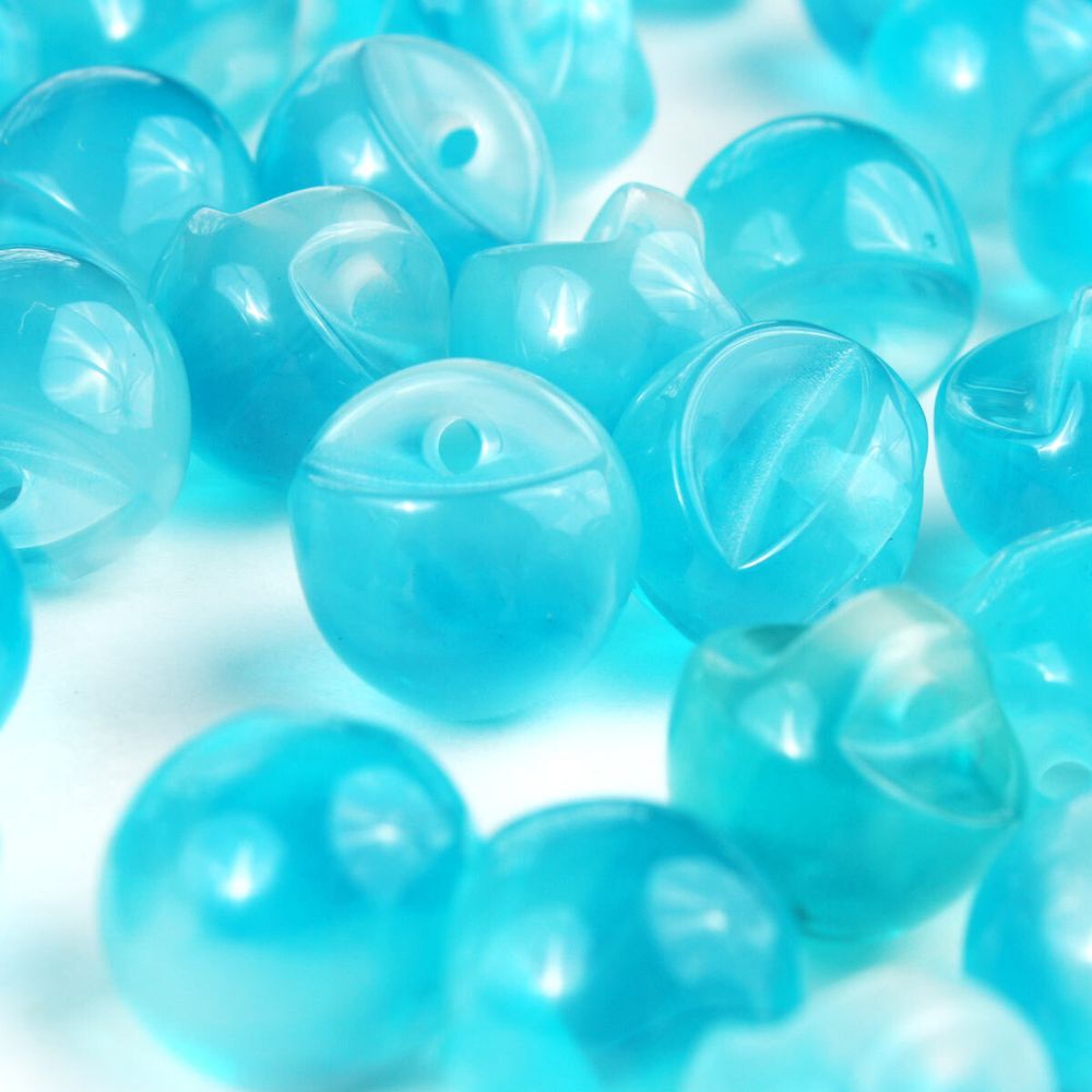 Пуговицы на ножке под камень из смолы 11мм (топаз), 100 шт