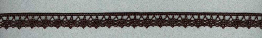 Кружево вязаное (тесьма) 12.0 мм т.коричневый, 30 метров, IEMESA