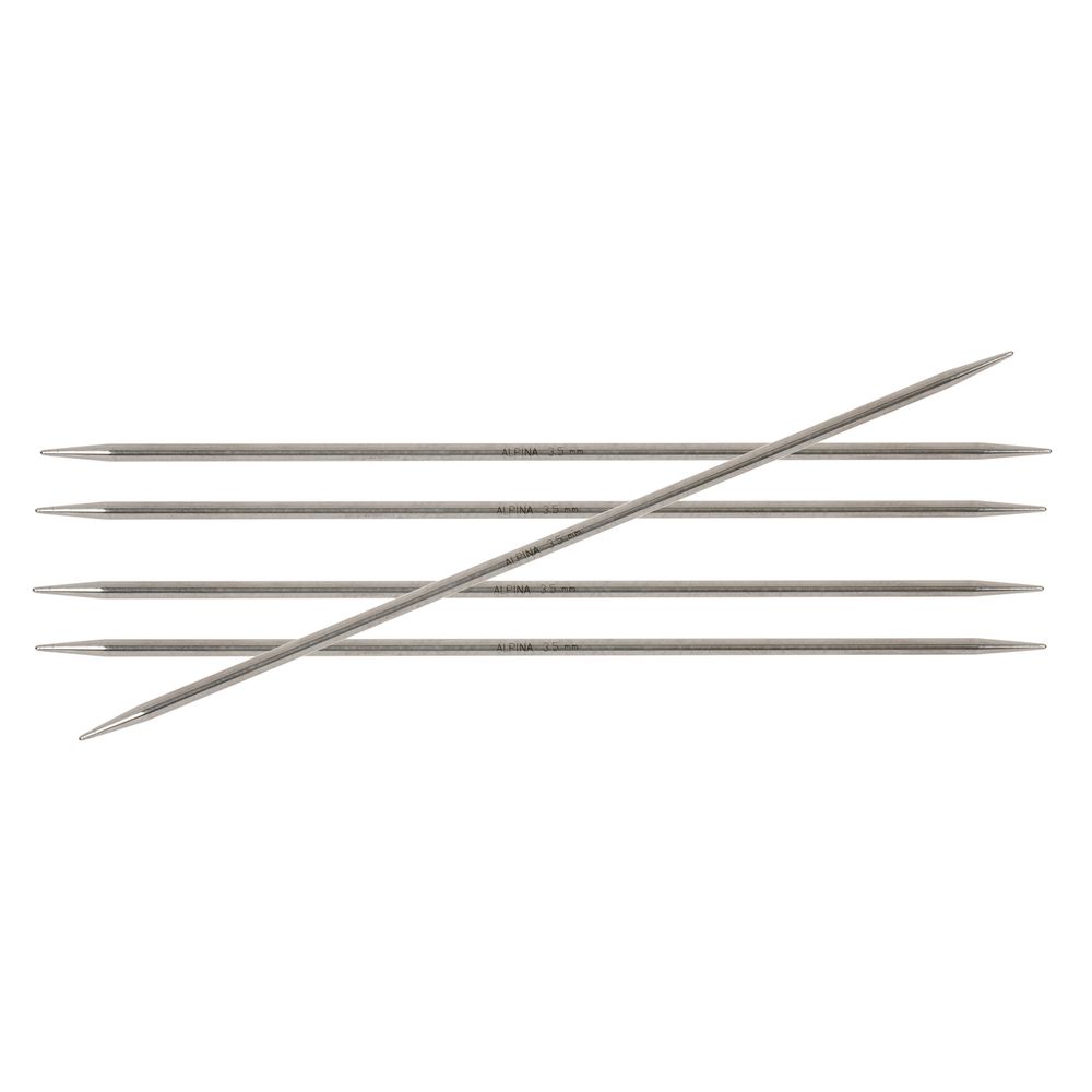 Спицы чулочные 5-ти компл. ⌀3.5 мм, 20 см, Alpina SIL-05