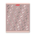 Тетрадь ученическая общая, матовая ламинация + тиснение серебряной фольгой, A5+ 48 л. на скобе 65 г/м², белизна 100%, 10 шт, клетка в термоусадочной пленке, 000743 Серебряная мечта, Светоч 48ТЕТк-007