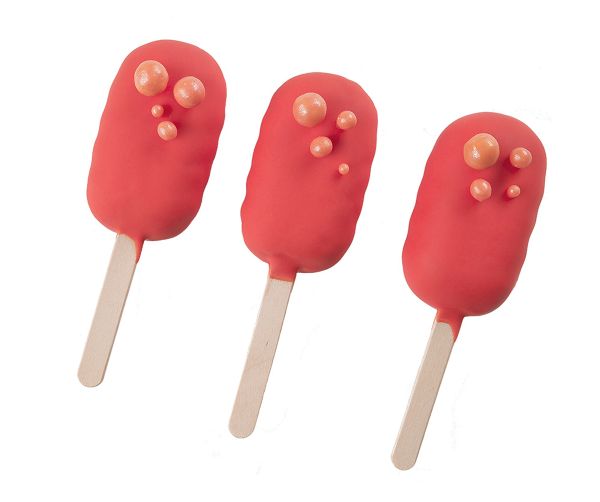 Форма силиконовая для мороженого 19.4х13х2.4 см, волны -3 ячейки, S-Chief SPC-0402