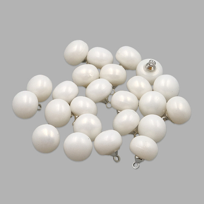 Пуговицы на ножке 10 мм (White (белый)), 24 шт