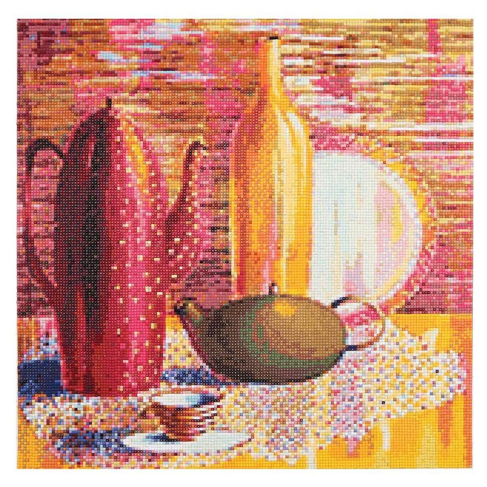 Алмазная (кристальная) мозаика Cristyle, Золотистое утро В. Крупская, 40х40