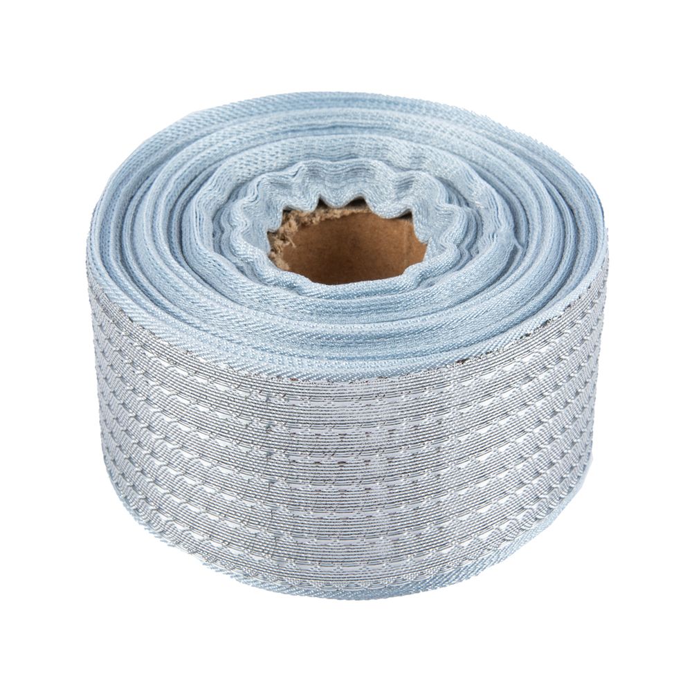 Лента металлизированная Стрела 40±2 мм / 25±0.5 метров, под серебро /silver, Blitz