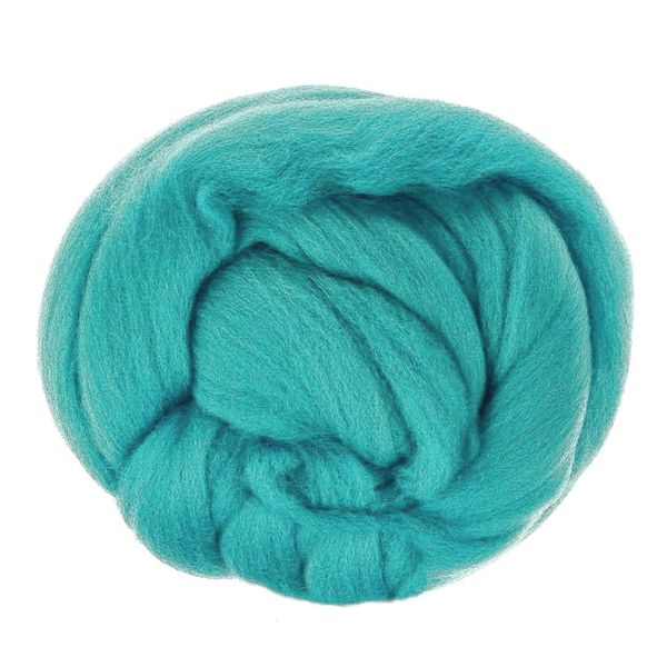 Шерсть для валяния Пехорка полутонкая шерсть (100%шерсть) 50г цв.583 бирюза