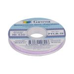 Лента репсовая (в рубчик) с зубчатым краем 10.0 мм / 25±1 метров, 430 св.сиреневый, Gamma PTGR-10