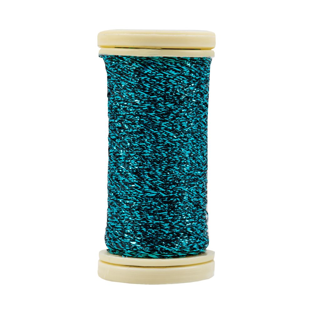 Мулине Gamma металлик M 5 мотков по 50 метров, M-139 черный/яр.бирюзовый, Gamma BRILL