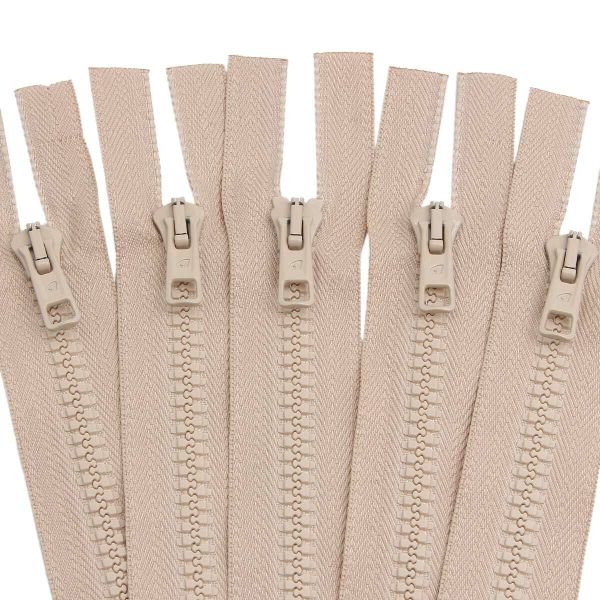 Молния трактор Arta Т6 (6 мм) 1 зам., разъем., 65 см, цв. 105 св.бежевый, уп.5 шт