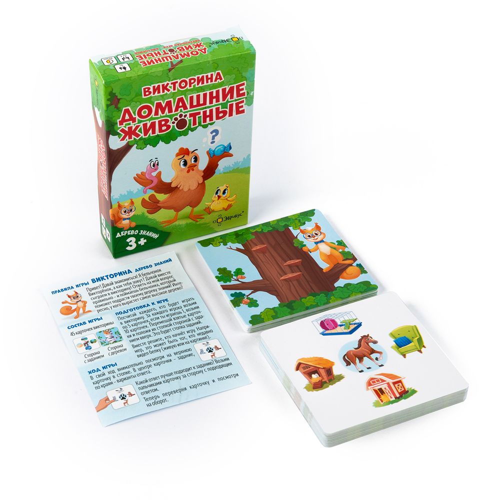 Игра настольная Эврикус Дерево знаний: Домашние животные BG-17100