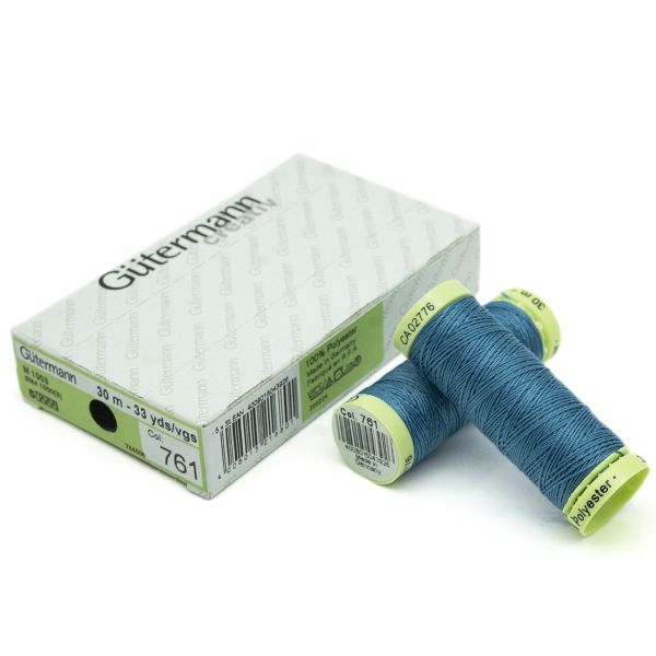 Нитки отделочные Gutermann Top Stitch, 30м, 761 св.бирюза, 5 катушек