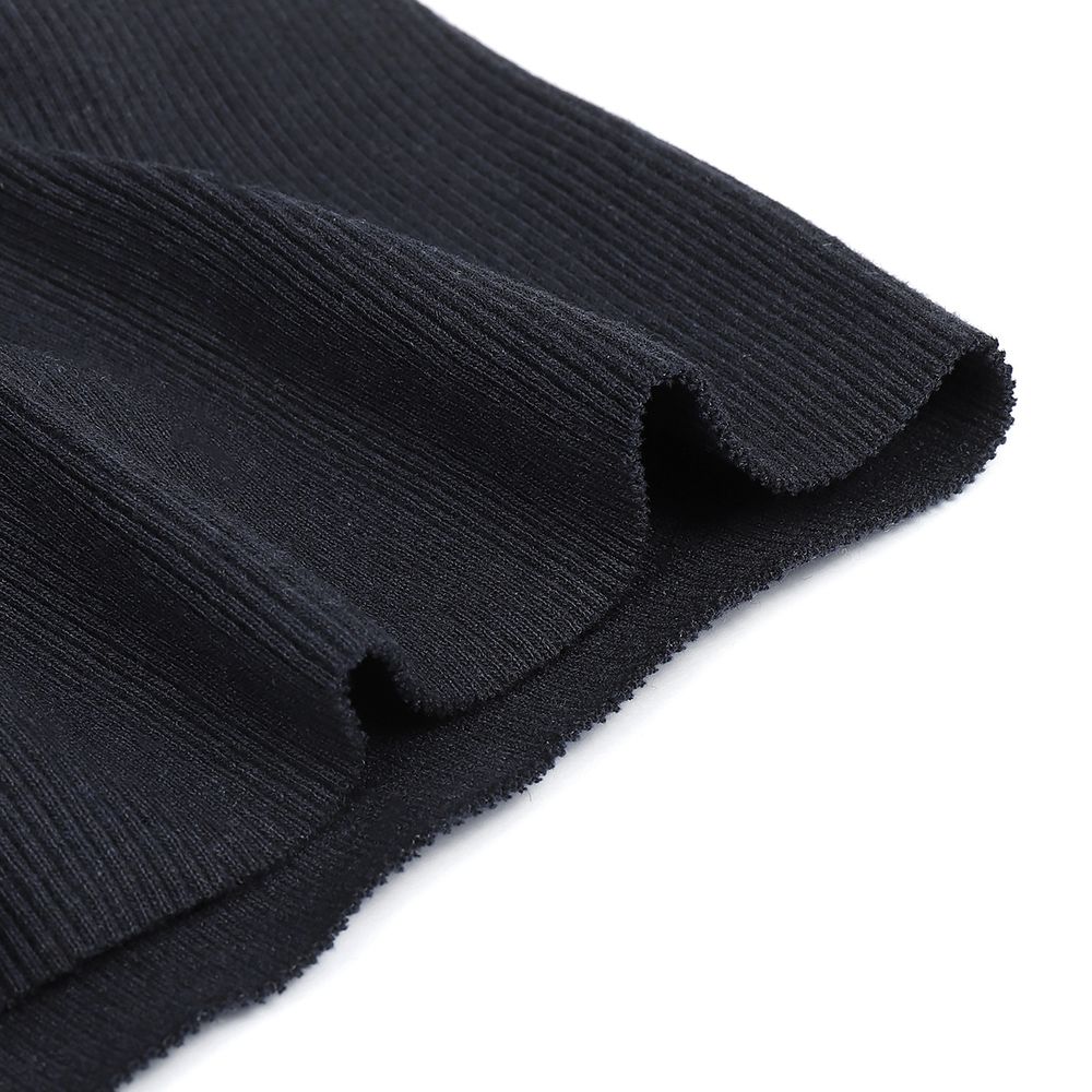 Кашкорсе трикотажное полотно 400 г/м², 60+60 см, тем.синий меланж, 30кг (1кг-2,10м) /TOS/