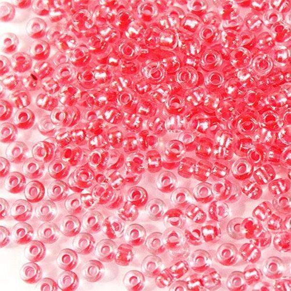 Бисер Preciosa прозрачный с перламутр. цвет. центром 10/0 (2.3 мм), 1х50г, цв. 38998