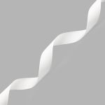 Лента репсовая (в рубчик) 20.0 мм / 18,28м (001 белоснежный)