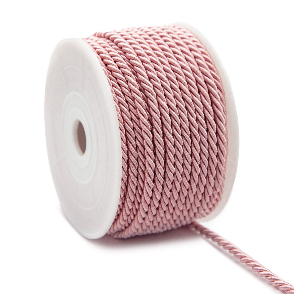 Шнур витой ⌀3.0 мм / 18.29 метров, 15 св-розовый