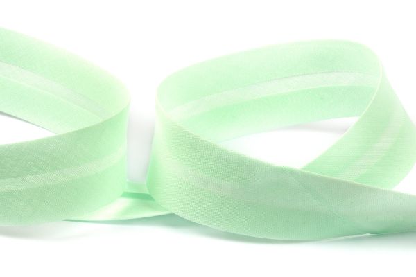 Косая бейка хлопковая 30 мм / 25 метров, 182 мятный, Gamma GK-30C