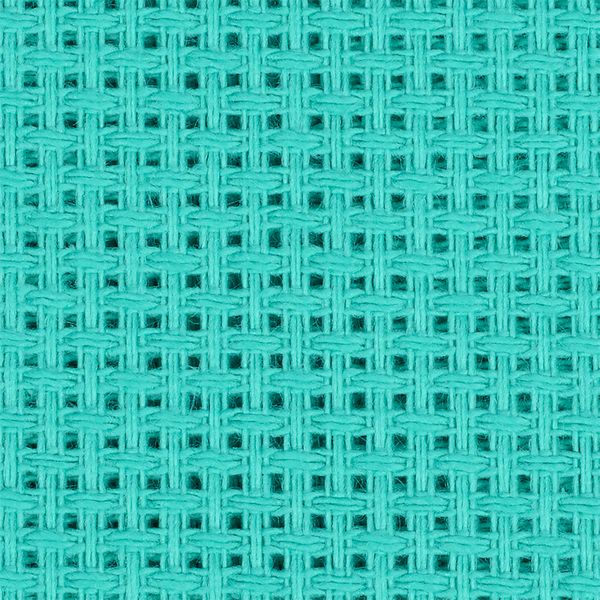 Канва крупная №854 (960) (10смх44кл) шир.150 см цв.бирюза, 5 метров