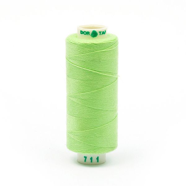 Нитки швейные бытовые Dor Tak 40/2, 366 м / 10 кат., 711 св.зеленый